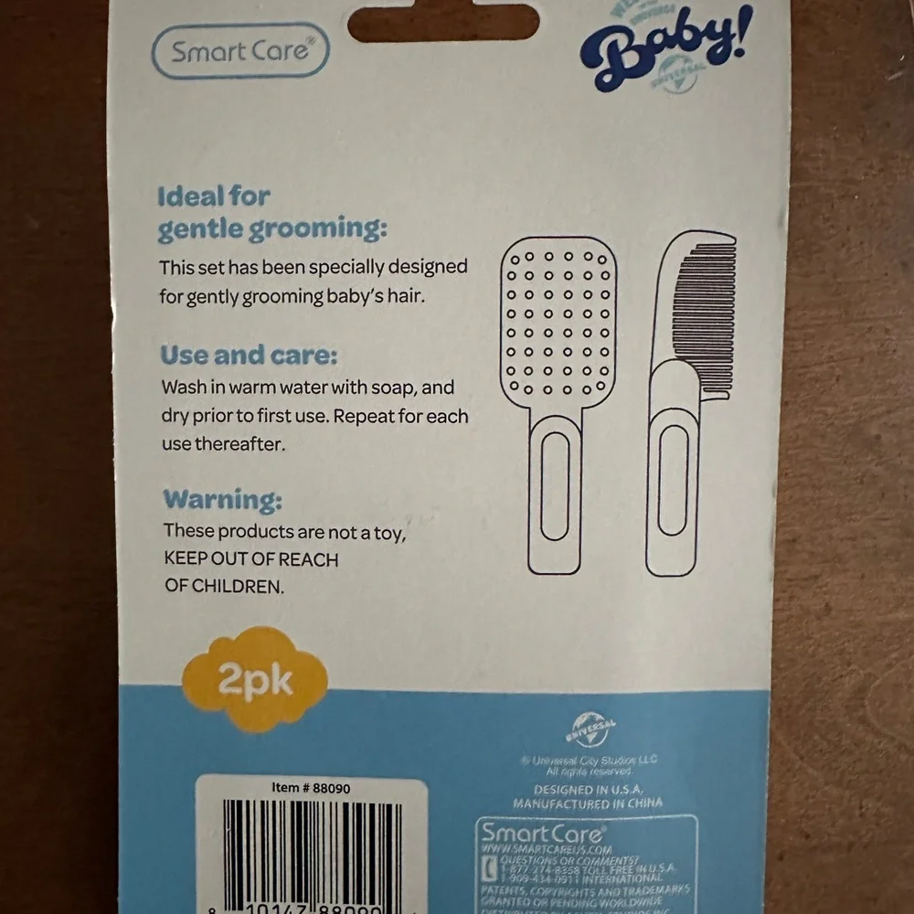 2 pk Smart Care grooming and health baby combo